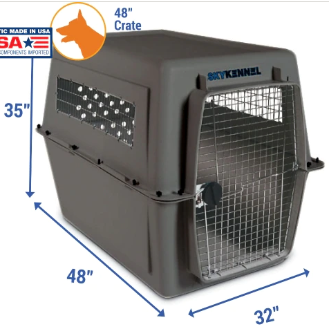 IATA compliant Petmate Ultra Vari kennel Sky Kennel Crates